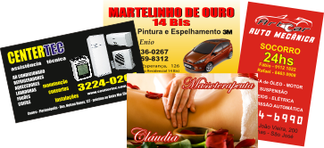 500 cartão de visita fotografico